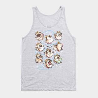 Reindeer Pugs Tank Top